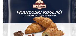 Francoski rogljiči s čokoladno-lešnikovim nadevom - 900 g