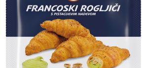 Masleni francoski rogljiči s pistacijevim nadevom - 720 g