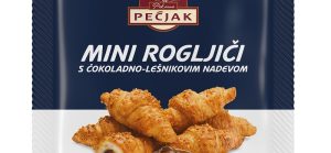Mini francoski rogljički s čokoladno-lešnikovim nadevom - 510 g